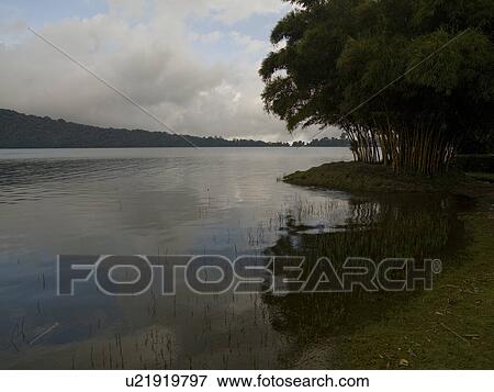 Stock Photo - Beratan Lake in Bali. Fotosearch