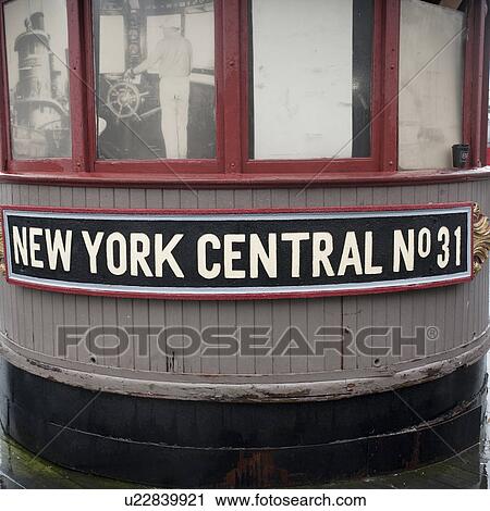 Stock Image - Boat docked at Pier 17 in Manhattan, New York City, U. S. A.. Fotosearch