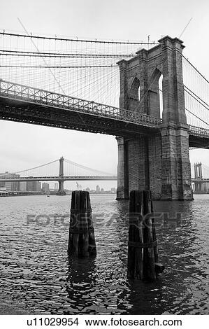Picture - Brooklyn Bridge in Manhattan, New York City, U. S. A.. Fotosearch