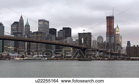Picture - Brooklyn Bridge in New York City, U. S. A.. Fotosearch
