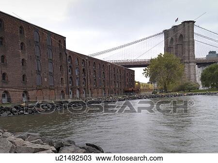 Stock Image - Brooklyn Bridge, New York, U. S. A.. Fotosearch