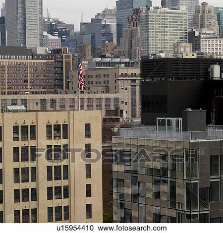Stock Image - Buildings in Manhattan, New York City, U. S. A.. Fotosearch
