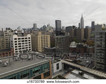 Buildings in Manhattan, New York City, U. S. A. View Large Photo Image Stock Photo - Buildings in Manhattan, New York City, U. S. A.. Fotosearch