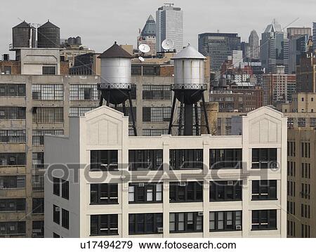 Stock Photo - Buildings in Manhattan, New York City, U. S. A.. Fotosearch