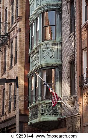 Picture - Buildings in the Little Italy district of Boston, Massachusetts, USA. Fotosearch