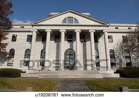 Stock Image - Buildings on the campus of Harvard University in Boston, Massachusetts, USA. Fotosearch