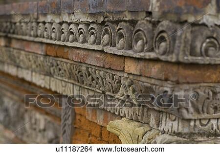 Picture - Carved wall in Bali. Fotosearch