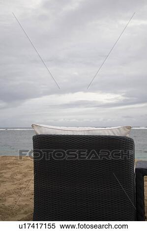 Chaise chair on beach in Bali View Large Photo Image Stock Photography - Chaise chair on beach in Bali. Fotosearch