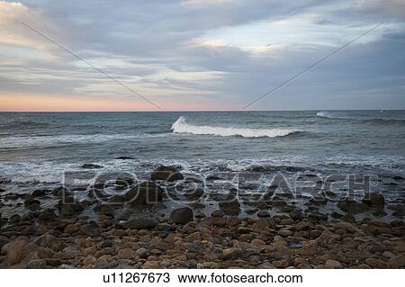 Stock Image - coastal, beach, coast, Block Island Sound, beaches, coastline, Atlantic Ocean. Fotosearch