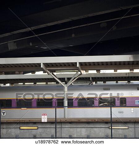 Commuter train in Boston, Massachusetts, USA View Large Photo Image Stock Image - Commuter train in Boston, Massachusetts, USA. Fotosearch