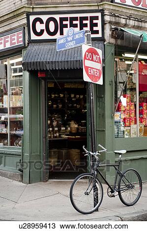 Corner coffee shop in Boston, Massachusetts, USA View Large Photo Image Stock Image - Corner coffee shop in Boston, Massachusetts, USA. Fotosearch
