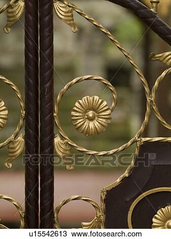 Stock Image - Decorative ironworks in Bali. Fotosearch