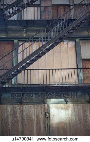 Stock Image - Derelict building in Boston, Massachusetts, USA. Fotosearch