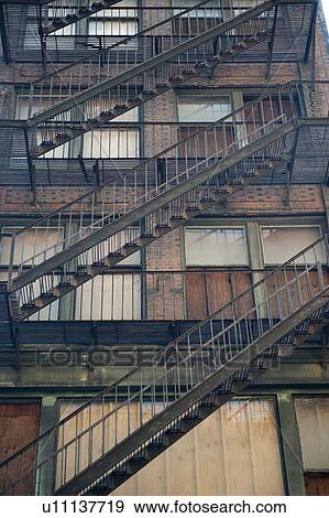 Stock Photo - Derelict building in Boston, Massachusetts, USA. Fotosearch