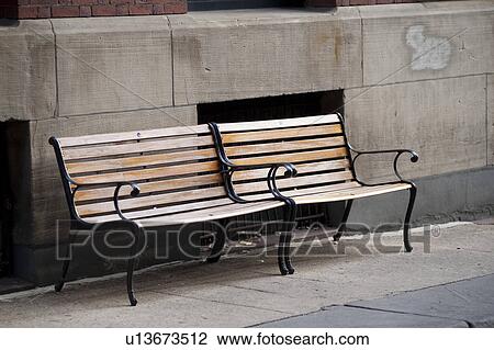 Empty bench on the street in Boston, Massachusetts, USA View Large Photo Image Stock Image - Empty bench on the street in Boston, Massachusetts, USA. Fotosearch