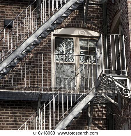 Stock Image - Exterior of a building in Boston, Massachusetts, USA. Fotosearch