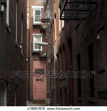 Stock Photograph - Exterior of a building in Boston, Massachusetts, USA. Fotosearch
