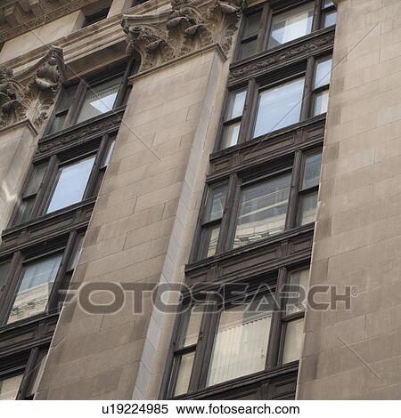 Stock Photography - Exterior of a building in the Financial District of Boston, Massachusetts, USA. Fotosearch