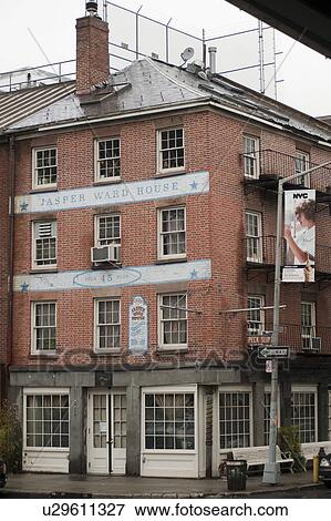 Stock Photo - Exterior of bulding in Manhattan, New York City, U. S. A.. Fotosearch