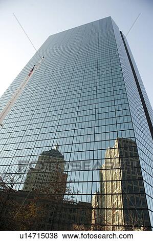 Stock Photo - Exterior wall of a building in Boston, Massachusetts, USA. Fotosearch