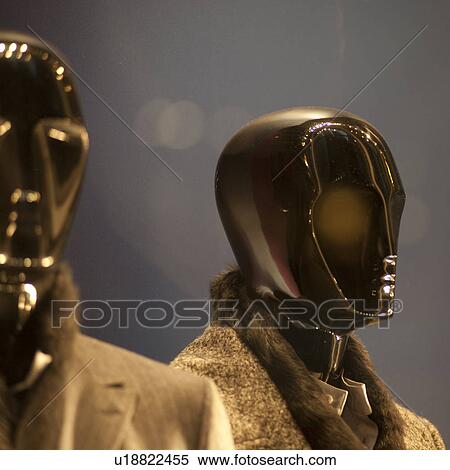 Faceless mannequins in store window in Manhattan, New York City, U. S. A. View Large Photo Image Stock Photography - Faceless mannequins in store window in Manhattan, New York City, U. S. A.. Fotosearch
