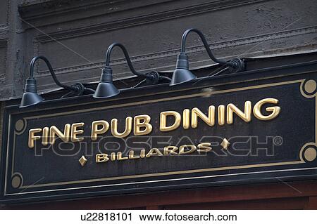Fine Pub Dining sign in Boston, Massachusetts, USA View Large Photo Image Stock Image - Fine Pub Dining sign in Boston, Massachusetts, USA. Fotosearch