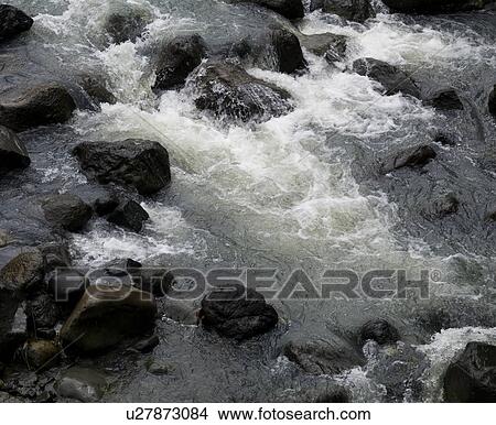 Picture - Flowing stream of water in Bali. Fotosearch