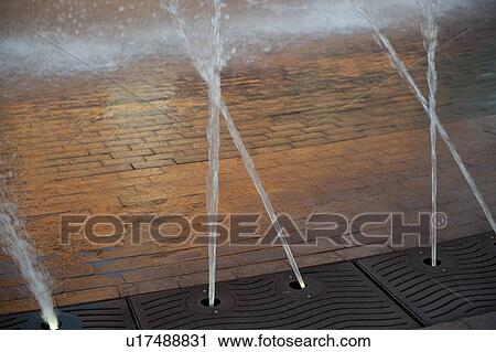 Stock Image - Fountain in Boston, Massachusetts, USA. Fotosearch