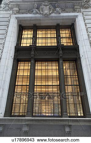 Stock Image - Front view of building in Manhattan, New York City, U. S. A.. Fotosearch