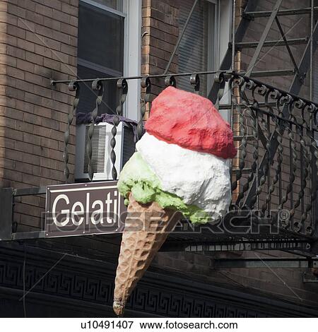 Gelati ice cream sign in Boston, Massachusetts, USA View Large Photo Image Stock Photo - Gelati ice cream sign in Boston, Massachusetts, USA. Fotosearch