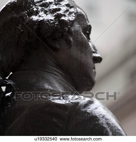 Stock Image - George Washington Statue in Manhattan, New York City, U. S. A.. Fotosearch