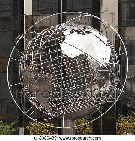 Globe at Trump Tower in Manhattan, New York City, U. S. A. View Large Photo Image Stock Photo - Globe at Trump Tower in Manhattan, New York City, U. S. A.. Fotosearch