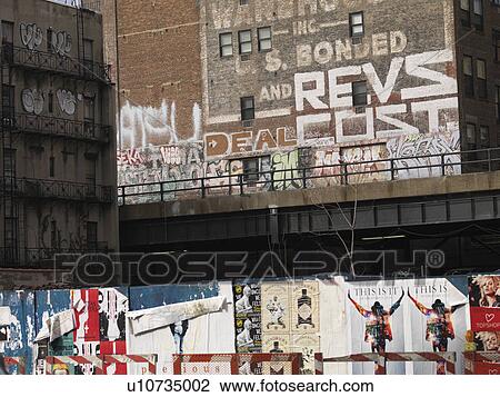 Graffiti on Buildings in Manhattan, New York City, U. S. A. View Large Photo Image Stock Image - Graffiti on Buildings in Manhattan, New York City, U. S. A.. Fotosearch