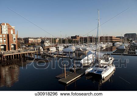 Harbour in Boston, Massachusetts, USA View Large Photo Image Stock Photograph - Harbour in Boston, Massachusetts, USA. Fotosearch