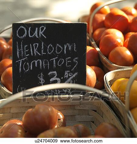 Stock Photo - Heirloom tomatoes. Fotosearch