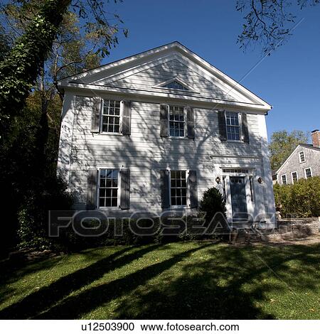 Stock Image - House, Bridghampton, The Hamptons, New York. Fotosearch
