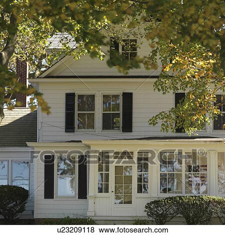 Stock Photo - House in The Hamptons. Fotosearch
