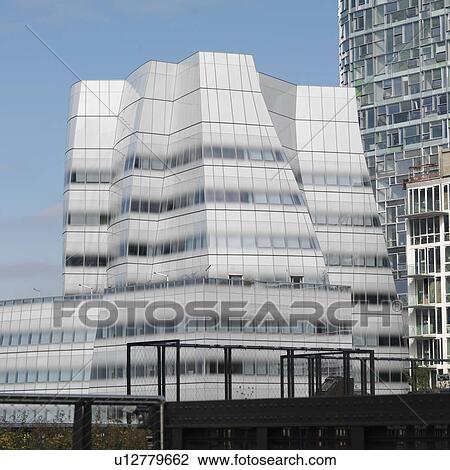 Stock Image - IAC Building in Manhattan, New York City, U. S. A.. Fotosearch