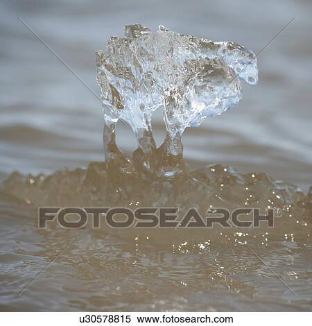 Stock Photography - Ice formation at Winnipeg Beach, Manitoba Canada. Fotosearch