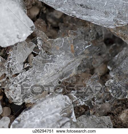 Stock Image - Ice formation on Lake Winnipeg at Gimli, Manitoba, Canada. Fotosearch