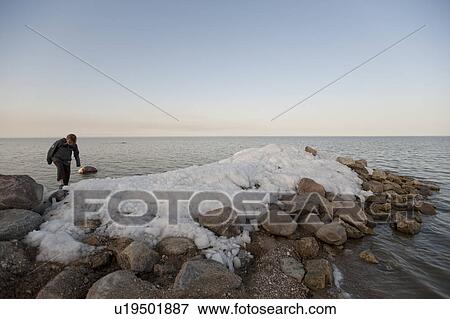 Ice formation on Lake Winnipeg at Gimli, Manitoba, Canada View Large Photo Image Stock Photo - Ice formation on Lake Winnipeg at Gimli, Manitoba, Canada. Fotosearch