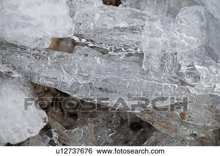 Stock Photograph - Ice formation on Lake Winnipeg at Gimli, Manitoba, Canada. Fotosearch