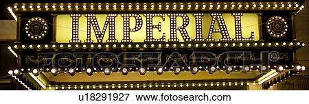 Stock Photo - Imperial Sign in Manhattan, New York City, U. S. A.. Fotosearch