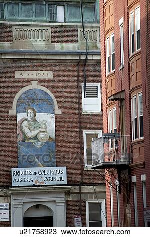 Stock Image - Knights of Columbus building in Boston, Massachusetts, USA. Fotosearch