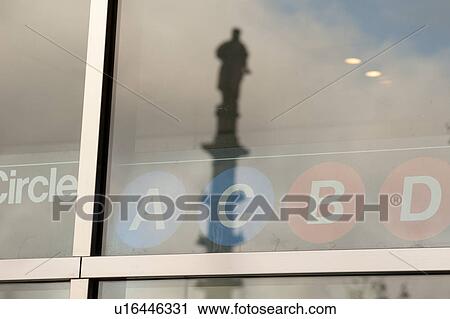 Stock Image - Lettering in a window in Manhattan, New York City, U. S. A.. Fotosearch