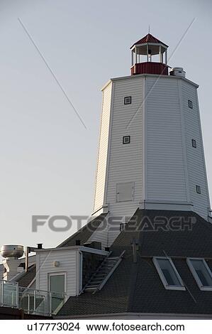 Picture - Lighthouse in Gimli, Manitoba, Canada. Fotosearch
