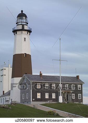 Stock Photo - Lighthouse. The Hamptons, New York. Fotosearch