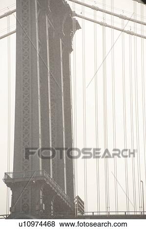 Manhattan Bridge in Manhattan, New York City, U. S. A. View Large Photo Image Stock Photo - Manhattan Bridge in Manhattan, New York City, U. S. A.. Fotosearch