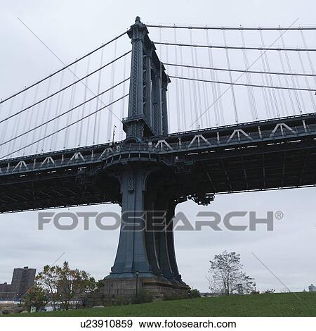 Manhattan Bridge, New York City, U. S. A. View Large Photo Image Stock Photo - Manhattan Bridge, New York City, U. S. A.. Fotosearch