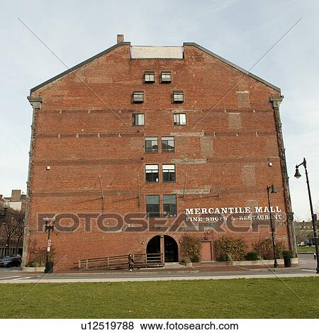 Stock Photo - Mercantile Mall in Boston, Massachusetts, USA. Fotosearch